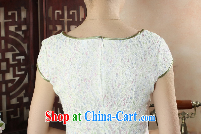 The 2015 new Chinese Dress everyday stylish elegance cheongsam dress retro beauty sexy lace cheongsam apricot XXL pictures, price, brand platters! Elections are good character, the national distribution, so why buy now enjoy more preferential! Health