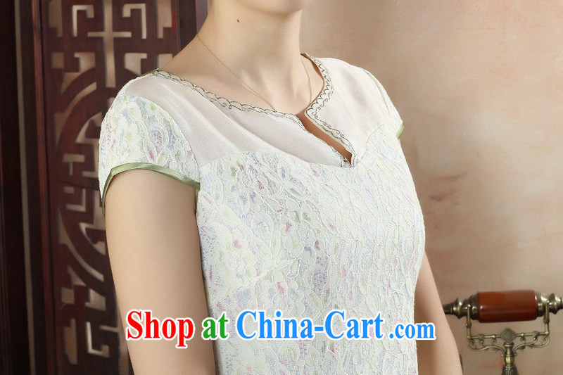 The 2015 new Chinese Dress everyday stylish elegance cheongsam dress retro beauty sexy lace cheongsam apricot XXL pictures, price, brand platters! Elections are good character, the national distribution, so why buy now enjoy more preferential! Health