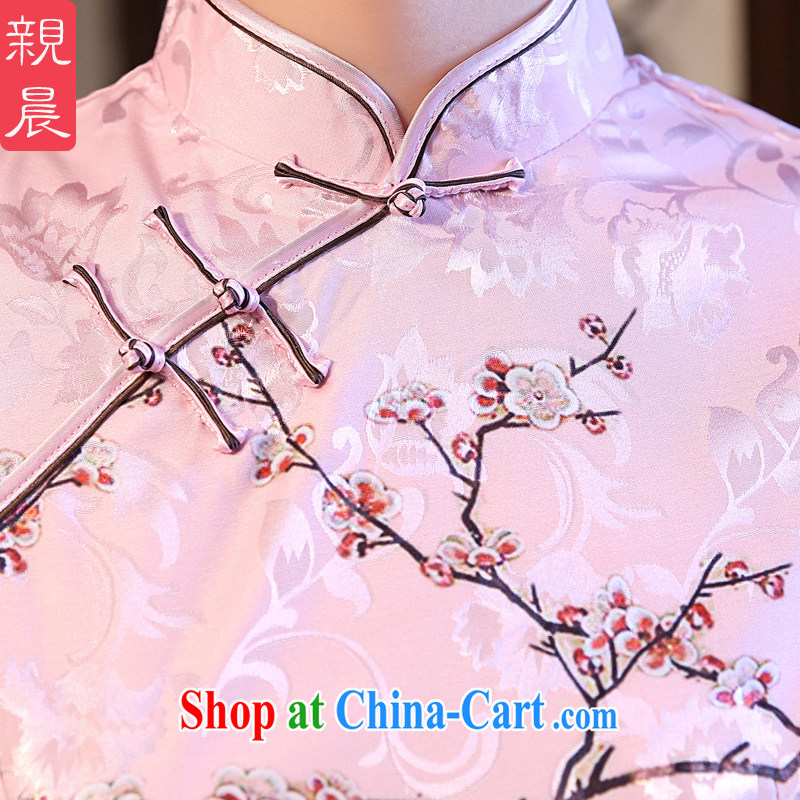 The pro-am 2015 as soon as possible new-cultivating short, Retro traditional Ethnic Wind everyday dress cheongsam dress short-sleeved 2XL, pro-am, shopping on the Internet