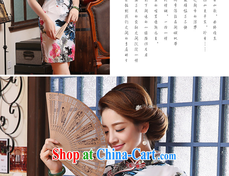 The pro-am 2015 as soon as possible new daily female new short-retro Ethnic Wind cultivating cheongsam dress short-sleeved L pictures, price, brand platters! Elections are good character, the national distribution, so why buy now enjoy more preferential! Health