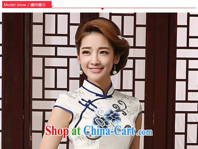 The pro-am 2015 as soon as possible new daily short summer-cultivating retro Ethnic Wind cheongsam dress dress short-sleeved 2XL pictures, price, brand platters! Elections are good character, the national distribution, so why buy now enjoy more preferential! Health