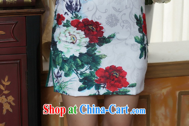 Take the 2015 summer new dress cheongsam dress stylish facade improved daily jacquard cotton robes short, such as the color 2 XL pictures, price, brand platters! Elections are good character, the national distribution, so why buy now enjoy more preferential! Health