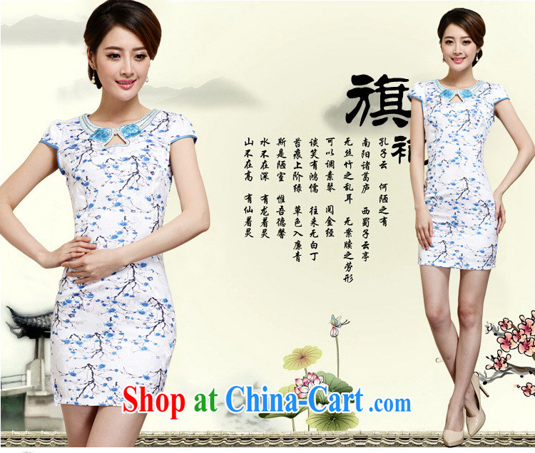 Improved cheongsam stylish summer 2015 new hand-painted plum sexy cheongsam dress Ethnic Wind daily retro dresses 30 red XXL pictures, price, brand platters! Elections are good character, the national distribution, so why buy now enjoy more preferential! Health