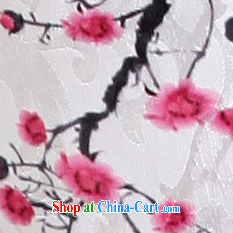 Improved cheongsam stylish summer 2015 new hand-painted plum sexy cheongsam dress Ethnic Wind daily retro dresses 30 red XXL, Ballet of Asia and cruise (BALIZHIYI), online shopping