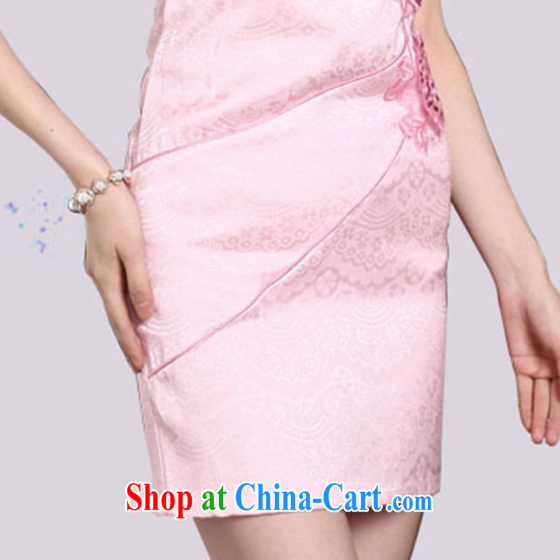 The acajou (2015 summer New New embroidered dresses dresses women 1242 pink XXL, core, and, shopping on the Internet
