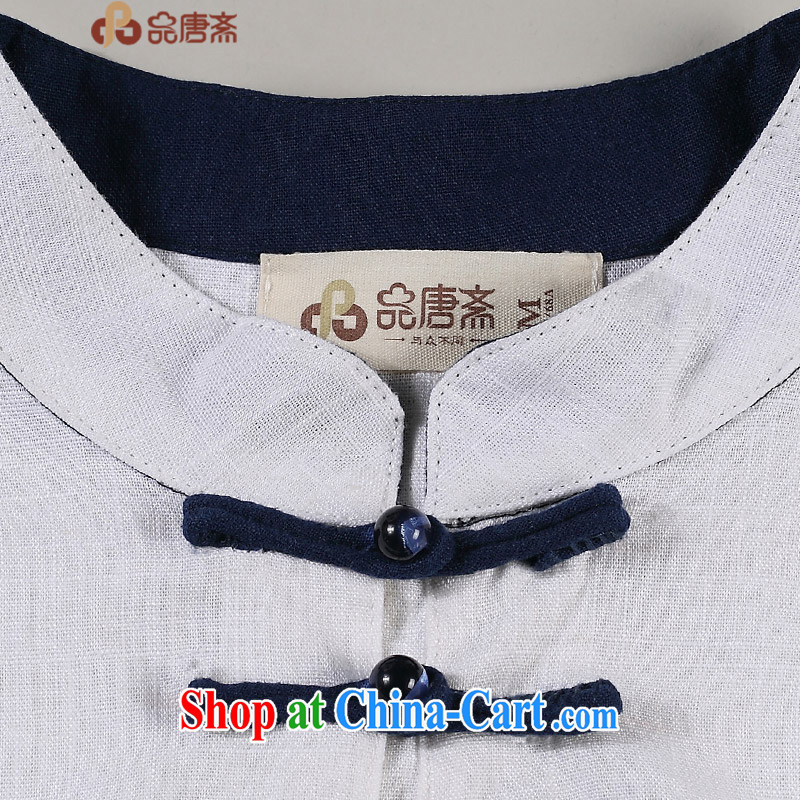Mr Henry Tang, Id al-Fitr, the new 2015 China wind original hand-painted 7 cuff improved cheongsam shirt Han-female pre-sales, 5, 15, white L, Tang ID al-Fitr, shopping on the Internet