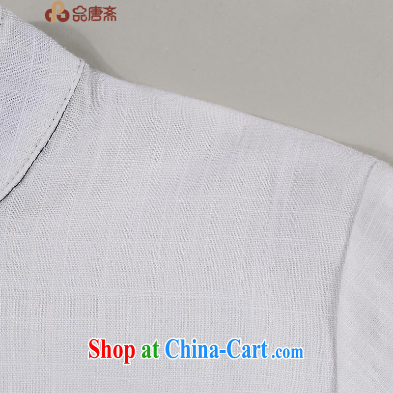 Mr Henry Tang, Id al-Fitr, the new 2015 China wind original hand-painted 7 cuff improved cheongsam shirt Han-female pre-sales, 5, 15, white L, Tang ID al-Fitr, shopping on the Internet