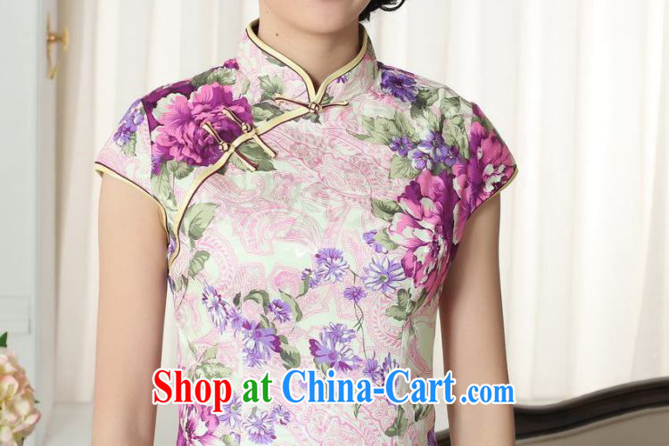 spend the summer outfit with new Tang Women's clothes Chinese improved national costumes jacquard cotton graphics thin a tight short dresses such as the color 2 XL pictures, price, brand platters! Elections are good character, the national distribution, so why buy now enjoy more preferential! Health