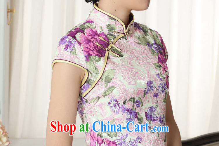 spend the summer outfit with new Tang Women's clothes Chinese improved national costumes jacquard cotton graphics thin a tight short dresses such as the color 2 XL pictures, price, brand platters! Elections are good character, the national distribution, so why buy now enjoy more preferential! Health