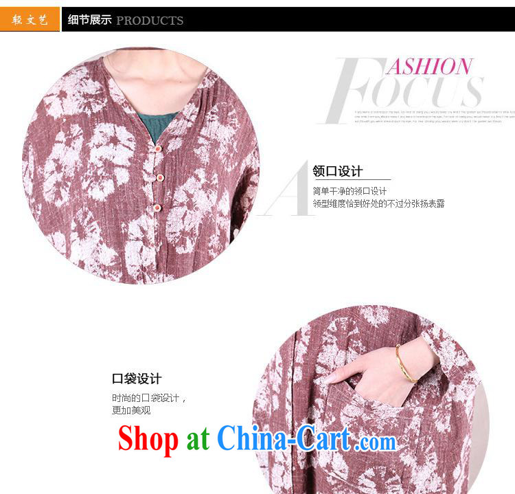 Health concerns women * factory wholesale supply 2015 spring new European and American women 100 ground cotton linen series T-shirt large, replace the T-shirt red are code pictures, price, brand platters! Elections are good character, the national distribution, so why buy now enjoy more preferential! Health