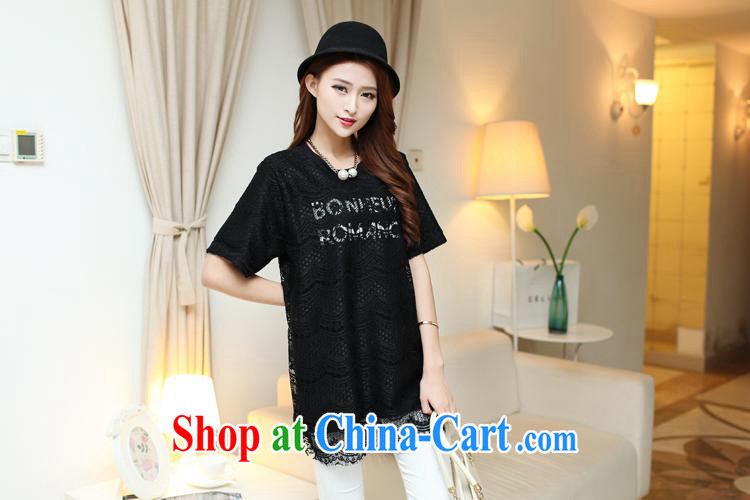 Ya-ting store 2015 spring and summer with new female Korean version with round collar letters lace T pension female beauty graphics thin clothing white are code pictures, price, brand platters! Elections are good character, the national distribution, so why buy now enjoy more preferential! Health