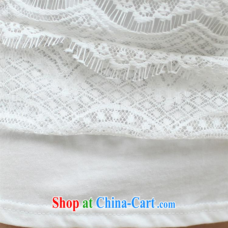 Ya-ting store 2015 spring and summer with new female Korean version with round collar letters lace T pension female beauty graphics thin clothing white are code pictures, price, brand platters! Elections are good character, the national distribution, so why buy now enjoy more preferential! Health