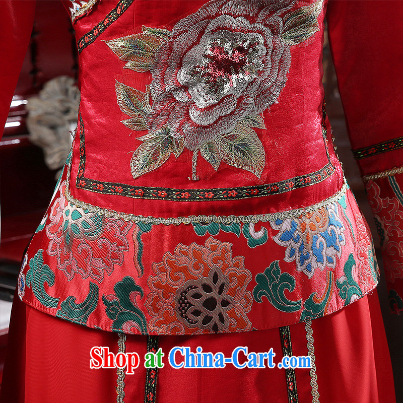 Moon 珪 guijin bridal Ceremony Service Sau Wo service Chinese marriage end bows outfit married Yi Duplicate, 2015 new Su-kimono red xxl code from Suzhou shipping, 珪-keun (guijin), online shopping