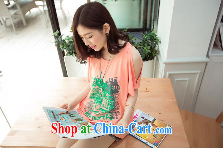 Ya-ting store Korean version 2015 summer new female round-collar loose short-sleeved T pension maximum code orange XL pictures, price, brand platters! Elections are good character, the national distribution, so why buy now enjoy more preferential! Health
