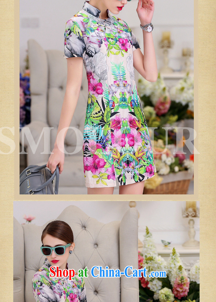In the heavy Silk Cheongsam women 2015 new summer long Lotus improved cheongsam dress package and Sauna Silk Cheongsam Chinese wind rose red XL pictures, price, brand platters! Elections are good character, the national distribution, so why buy now enjoy more preferential! Health