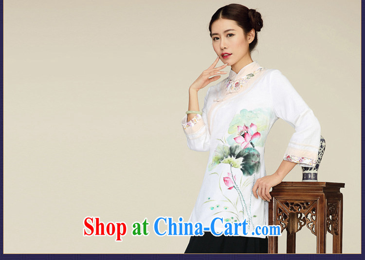 Mr Tang, Id al-Fitr spring new 2015 China wind cotton Ma Sau San, long, improved long-sleeved T-shirt outfit white XL pictures, price, brand platters! Elections are good character, the national distribution, so why buy now enjoy more preferential! Health