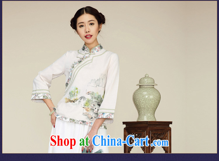 Mr Henry Tang, Id al-Fitr, the new 2015 National wind cultivating long-sleeved cotton Ma improved Han-Chinese antique dresses T-shirt raw linen color XL pictures, price, brand platters! Elections are good character, the national distribution, so why buy now enjoy more preferential! Health