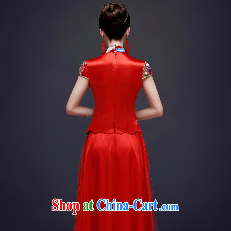 Service was good in spring 2015 new bride toast wedding service red summer long cheongsam, Chinese Dress female Red L, good service, and shopping on the Internet