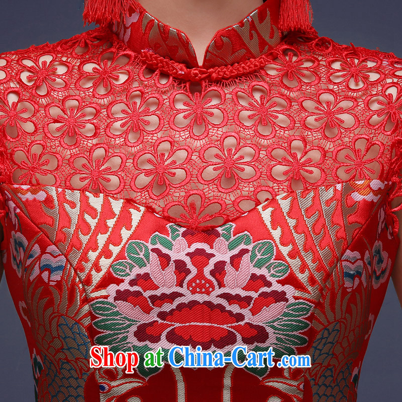 A good service is 2015 new bride toast clothing spring and summer with marriage dresses, long red Chinese Dress female Red 2 XL, good service, and shopping on the Internet