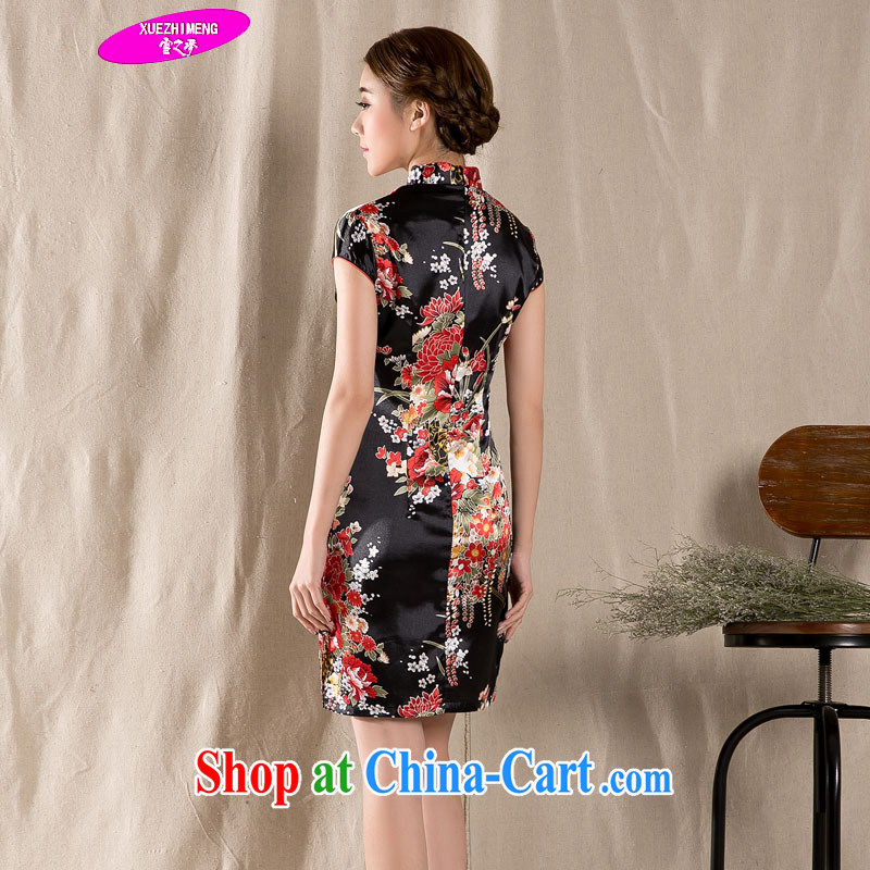 Snow is a dream 2015 new spring and summer short-sleeved Chinese qipao refined antique China wind women's clothing dresses Z - 1227 XXL suit, snow dream, shopping on the Internet