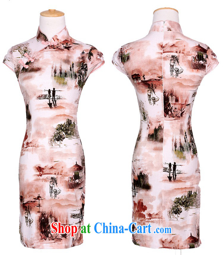 2015 spring and summer new stylish improved linen cheongsam dress Chinese Dress retro long cotton robes the commission 981 summer the color day Hong Kong XXL pictures, price, brand platters! Elections are good character, the national distribution, so why buy now enjoy more preferential! Health