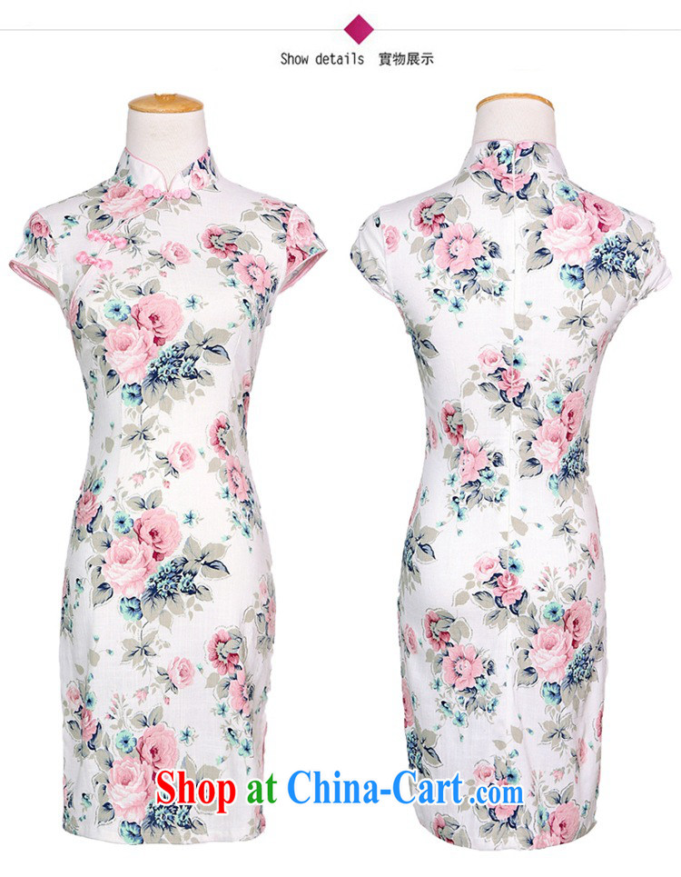 2015 spring and summer new stylish improved linen cheongsam dress Chinese Dress retro long cotton robes the commission 981 summer the color day Hong Kong XXL pictures, price, brand platters! Elections are good character, the national distribution, so why buy now enjoy more preferential! Health