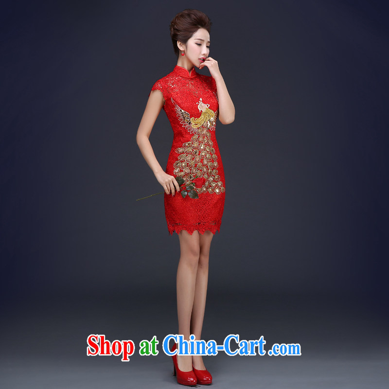 Cheng Kejie MIA toast serving red marriage bridal dresses 2015 new spring and summer beauty length dresses, red short XXXL, Jake Mia, and shopping on the Internet