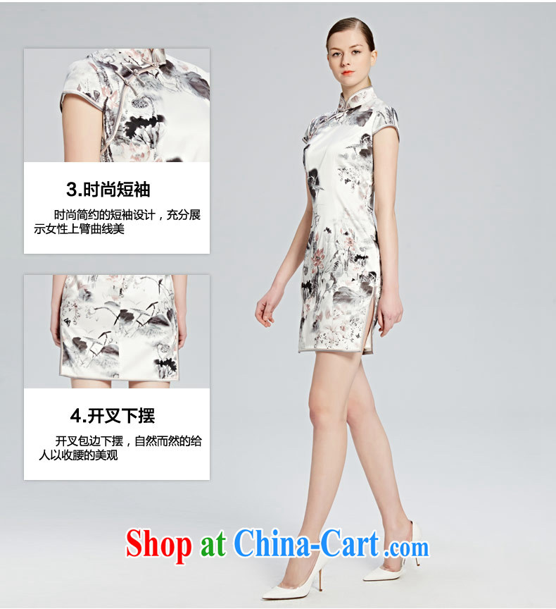 Pre-sale sifone population as well as summer 2015 new sauna silk ink stamp-improved piping cheongsam dress picture color XL pictures, price, brand platters! Elections are good character, the national distribution, so why buy now enjoy more preferential! Health