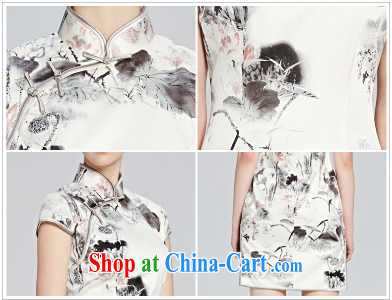 Pre-sale sifone population as well as summer 2015 new sauna silk ink stamp-improved piping cheongsam dress picture color XL pictures, price, brand platters! Elections are good character, the national distribution, so why buy now enjoy more preferential! Health