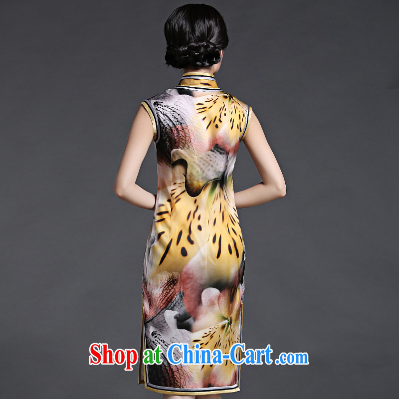 China classic 2015 new, modern and Ms. cheongsam dress spring and summer short-sleeved Sau San video thin improved and elegant floral XXXL, China Classic (HUAZUJINGDIAN), online shopping