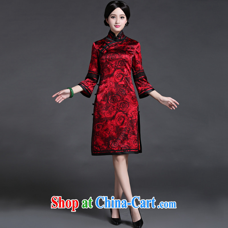 China classic upscale heavy silk bows clothing spring and summer Chinese style wedding dresses wedding dresses dresses retro style floral XXXL, China Classic (HUAZUJINGDIAN), online shopping