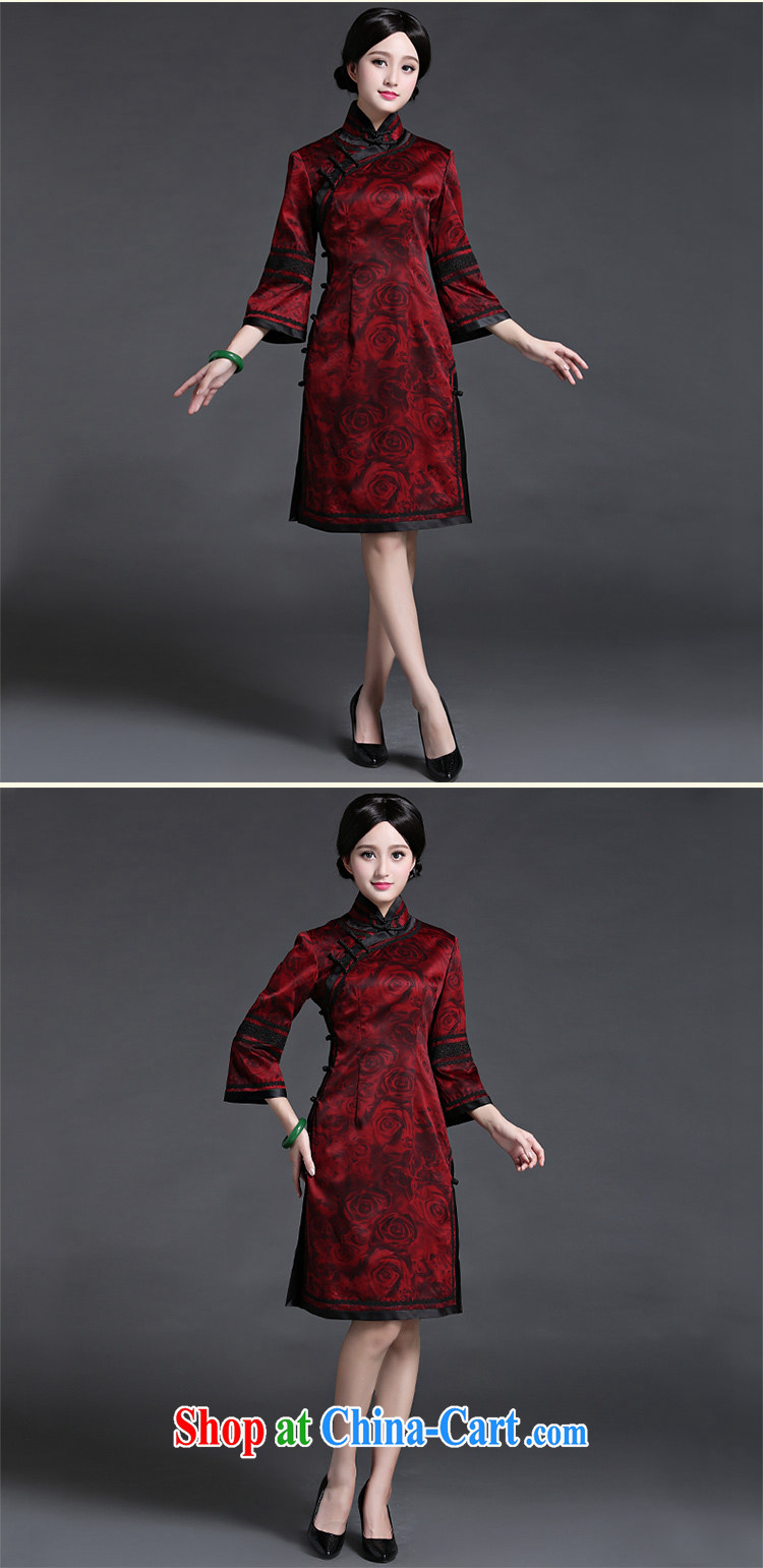 China classic 2015 new spring and summer long-sleeved stylish silk incense cloud yarn, improved daily cheongsam dress-suit XXL pictures, price, brand platters! Elections are good character, the national distribution, so why buy now enjoy more preferential! Health