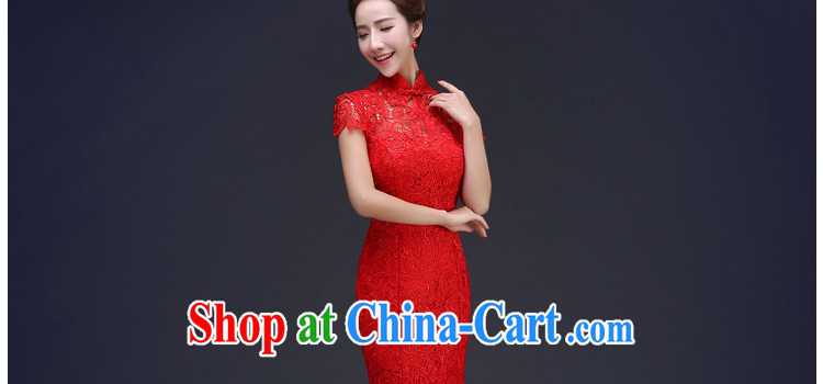 J. MIA red lace long crowsfoot antique Chinese bridal dresses wedding dress uniform toast spring evening dress girls dresses red XXXL pictures, price, brand platters! Elections are good character, the national distribution, so why buy now enjoy more preferential! Health