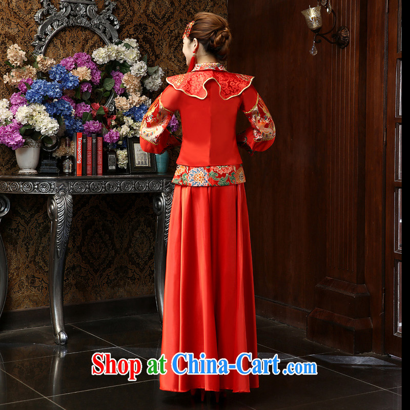Su Xiang leading edge 2015 new graphics thin antique Chinese marriages married Yi Su-phoenix wo service marriages served toast red M, Su Xiang, and shopping on the Internet