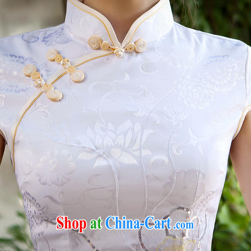 2015 spring and summer lace cheongsam dress, Retro improved daily fashion cheongsam dress girl picture color XS, according to Lin, Elizabeth, and shopping on the Internet