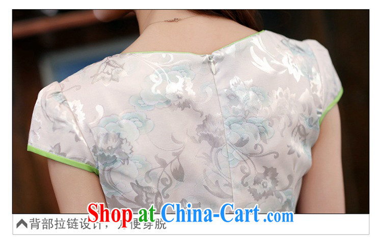 The Estee Lauder poems 2015 dresses New Spring Summer white Peony jacquard cotton retro daily improved cheongsam dress style female 982 Dan Feng cited butterfly M pictures, price, brand platters! Elections are good character, the national distribution, so why buy now enjoy more preferential! Health