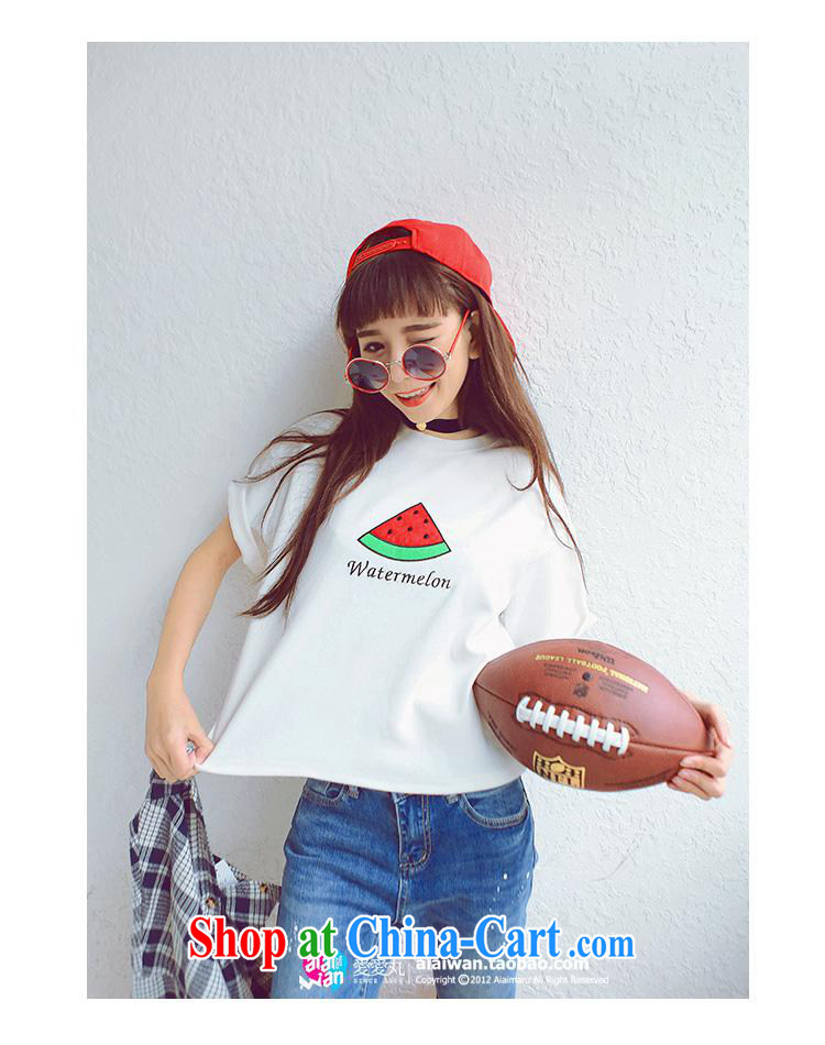 Ya-ting store summer 2015 women new Korean soft sister mandatory lovely fruit embroidery 100 ground loose solid short-sleeve shirt T gray are code pictures, price, brand platters! Elections are good character, the national distribution, so why buy now enjoy more preferential! Health