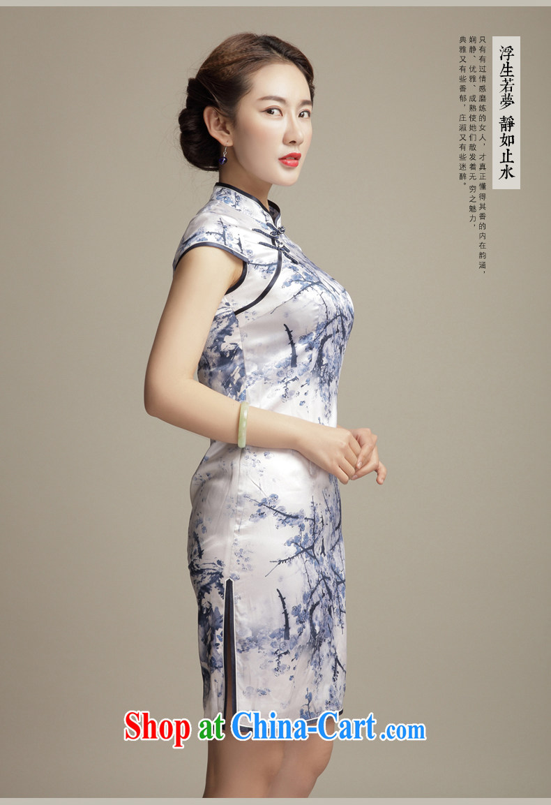 Bong-amphibious Ori-pity of summer 2015 New Silk Cheongsam daily retro beauty stamp cheongsam dress DQ 1582 fancy XXL pictures, price, brand platters! Elections are good character, the national distribution, so why buy now enjoy more preferential! Health
