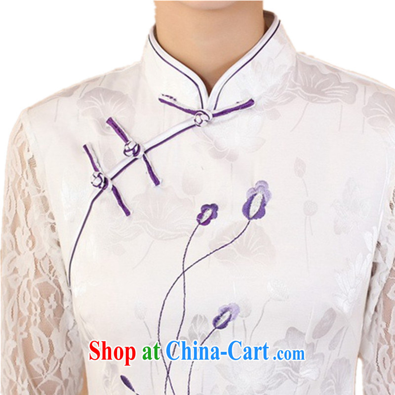 According to fuser new female daily improved Chinese qipao, for a tight stitching cultivating short-sleeved Tang fitted T-shirt WNS/2339 # 1 #3 XL, fuser, and shopping on the Internet