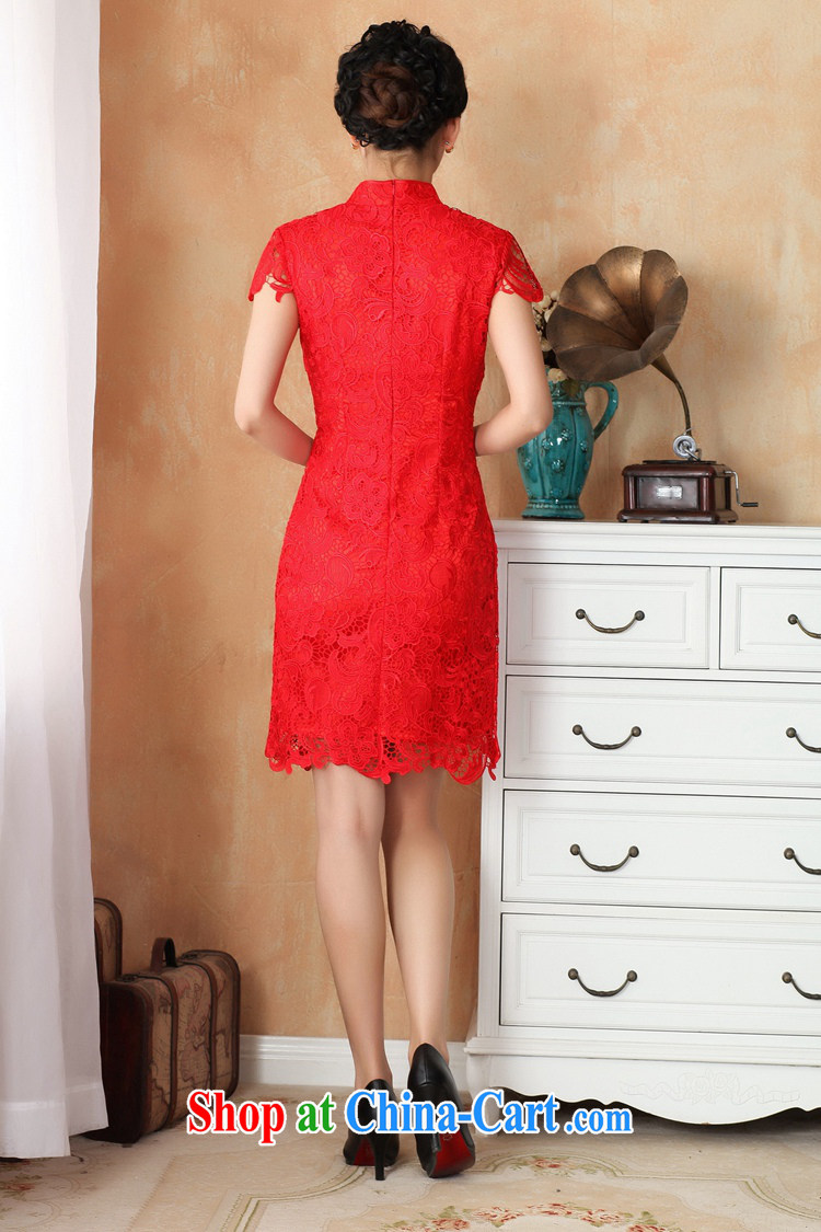 According to fuser new female retro improved Chinese qipao Solid Color language empty short-sleeved Sau San Tong with cheongsam dress costumes WNS/2365 #3 - 3 red 2 XL pictures, price, brand platters! Elections are good character, the national distribution, so why buy now enjoy more preferential! Health