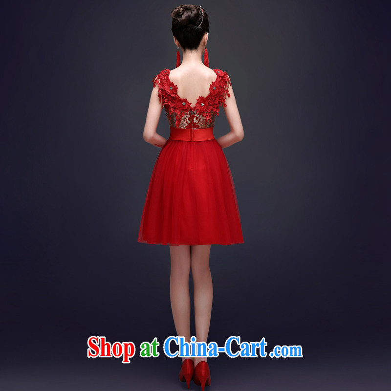 A good service is 2015 new spring red bridal wedding dress Chinese beauty short summer dresses serving toast red 2 XL, good service, and, shopping on the Internet