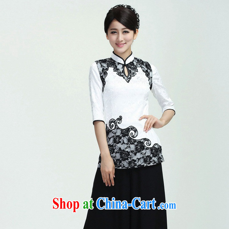 According to fuser new female improved Chinese qipao stylish, territorial waters drop hard-pressed to spend cultivating 7 cuff Tang fitted T-shirt WNS/2371 # 1 #3 XL pictures, price, brand platters! Elections are good character, the national distribution, so why buy now enjoy more preferential! Health
