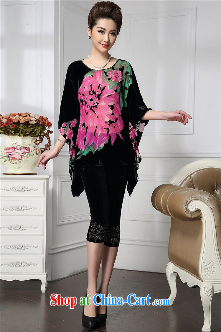 Forest narcissus 2015 spring loaded on a new bat sleeves wide sleeves staple Pearl Tang on mother load cheongsam silk stitching sauna Silk Velvet jacket HGL - 490 photo color XXXXL pictures, price, brand platters! Elections are good character, the national distribution, so why buy now enjoy more preferential! Health