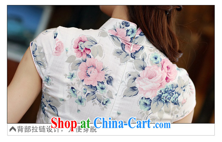 Well, according to 2015 retro improved stylish summer cotton Ma ethnic wind cheongsam dress women's clothing new short cheongsam dress attire, L painting pictures, price, brand platters! Elections are good character, the national distribution, so why buy now enjoy more preferential! Health