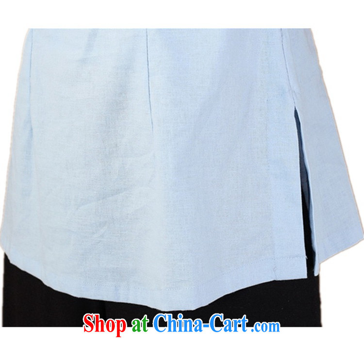 According to fuser new Chinese female improved Chinese Han-collar, classic tray snaps cultivating 7 cuff hand-painted Chinese shirt WNS/2382 #2 white 3XL pictures, price, brand platters! Elections are good character, the national distribution, so why buy now enjoy more preferential! Health