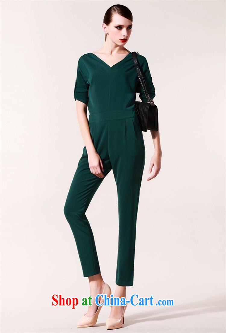 hamilton 2015 new career women with sexy V collar big temperament beauty-trousers 7 cuff the pants video thin green XXL pictures, price, brand platters! Elections are good character, the national distribution, so why buy now enjoy more preferential! Health
