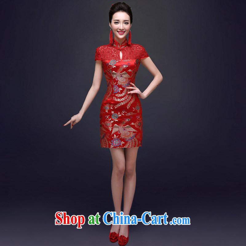 A good service is a 2015 new toast serving spring bridal wedding dresses summer short, replacing Chinese Dress female Red 2 XL, good service, and shopping on the Internet