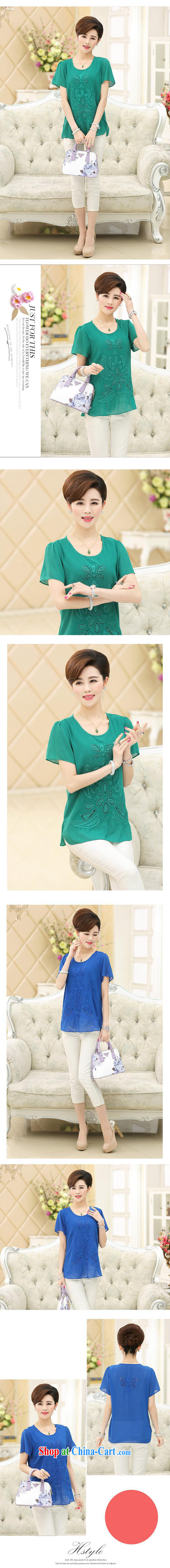 In 2015 older short-sleeved shirt T female summer the code female loose embroidered mother Load T shirt factory wholesale green increase XXXL pictures, price, brand platters! Elections are good character, the national distribution, so why buy now enjoy more preferential! Health