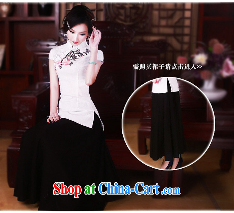 Wind sporting goods, Ms. T-shirt summer improved stylish Chinese wind Chinese Tang Women's clothes ethnic wind 5027 white L pictures, price, brand platters! Elections are good character, the national distribution, so why buy now enjoy more preferential! Health