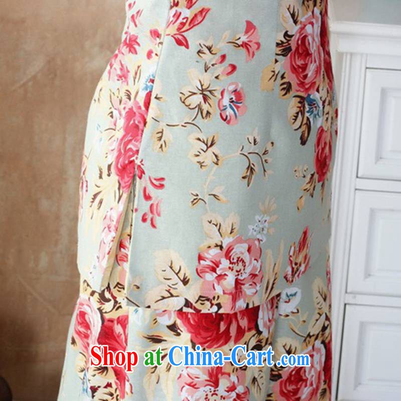 According to fuser stylish new female Chinese qipao cotton the Stamp Duty Tang long-sleeved T-shirt with WNS/2503 #3 - 3 #4 XL, fuser, and shopping on the Internet